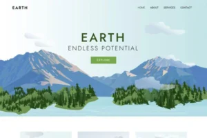 Earth General Services Business Blog Website Template