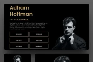 UX Designer Website Template