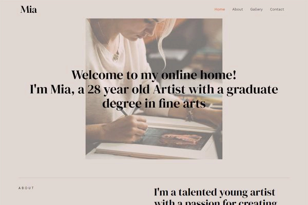 Artist General Website Template