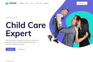 Childcare Website Template