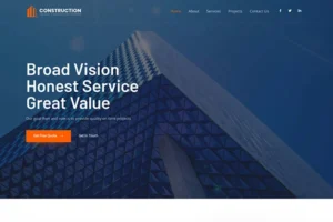 Construction Website Template