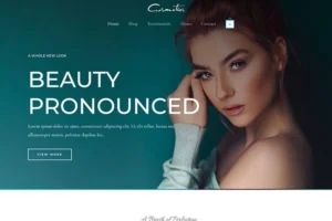 Cosmetic Beauty Store Website Template