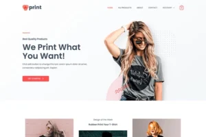 Freelancer Artist Print Custom Website Template