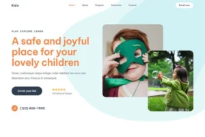 Child Daycare Website Template