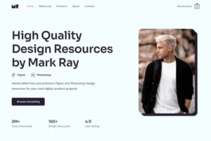 Online Design Freelancer Software Store e-Commerce Website Template