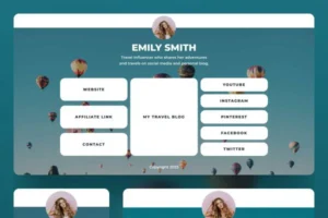 Traveller Bio Website Template