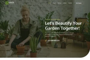 Gardener Website Template