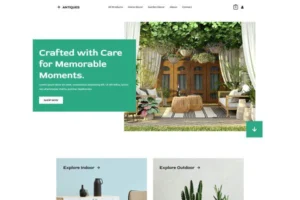 Online Home Garden Decor Store e-Commerce Website Template