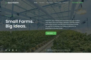 Farm Website Template