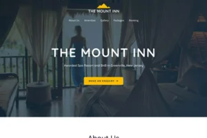 Hotel Mountain Travel Website Template