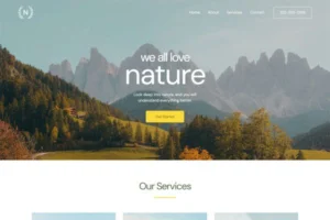 General Nature Blog Website Template