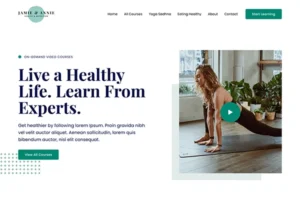 Health Coach Fitness Online Store e-Commerce Website Template