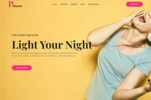 Party Planner Website Template