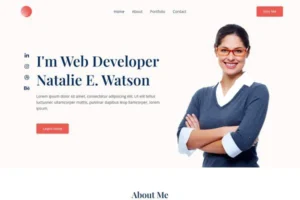 Developer Personal Portfolio Website Template