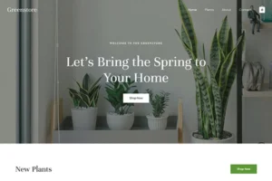 Plant Decor Garden Online Store e-Commerce Website Template