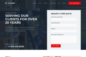 Plumber Website Template