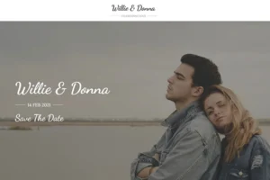 Wedding Invitation Event Website Template