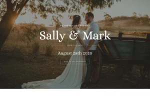 Wedding Event Website Template
