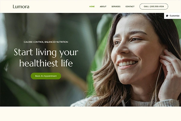 Wellness Coach Website Template