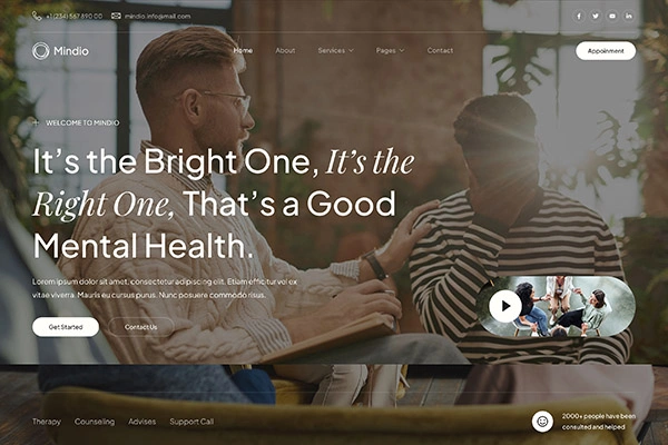 Website Psiholog Mindio