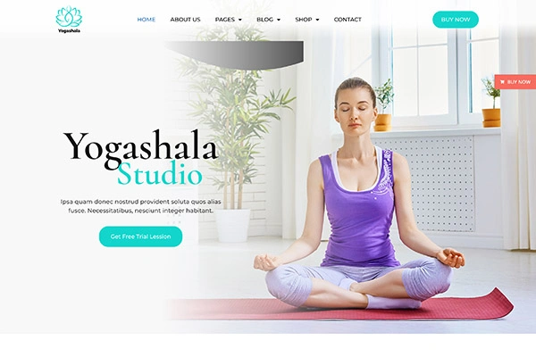Website Yoga Yogashala