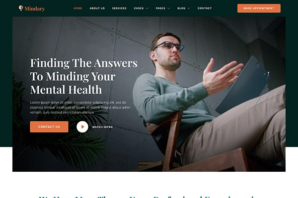 Website Psiholog Mindary