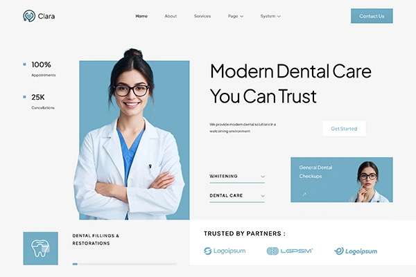 Website Stomatolog Clara