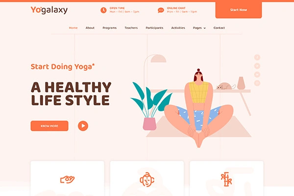 Website Yoga Yogalaxy